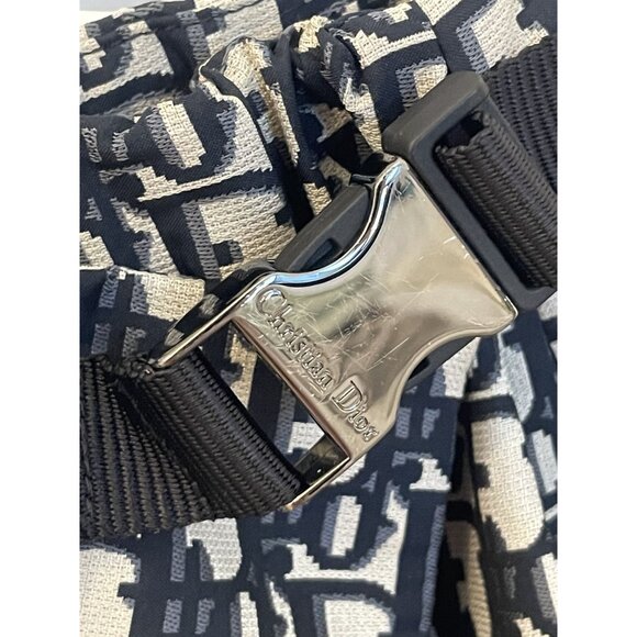 Christian Dior Monogram Print Wrap Skirt With Buckle Detail Black & White Womens - Picture 6 of 10